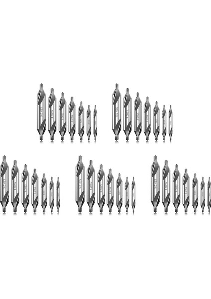 35 Pcs Center Matkap Bitleri Set 60 Derece Açı Merkez Matkap Bitleri Kit Metal Işleme Için Mahşet Araçları (Yurt Dışından)