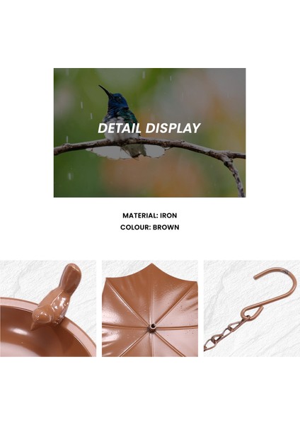 Asma Kuş Banyosu Asma Kuş Besleyici Metal Kuş Banyoları Our Soors Haksız Kuş Banyo Tepsisi veya Kuş Suyu (Yurt Dışından) indirimleri