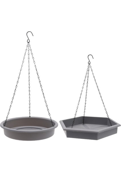 Asılı Kuş Banyosu, Kuş Banyosu - Kuş Besleyici, Dışarısı Için 2&#39;den 1 Asılı Kuş Besleyici ve Kuş Banyosu, Asılı Kuş Banyoları Gri (Yurt Dışından) indirimleri