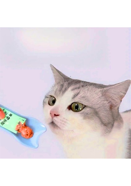 Kedi erişte sıkma kaşık, kedi erişte besleyici, ıslak kedi atıştırmalıklarını yalama için uygun, evcil hayvan atıştırmalık besleme aletleri, evcil hayvan malzemeleri (Yurt Dışından) fiyatları