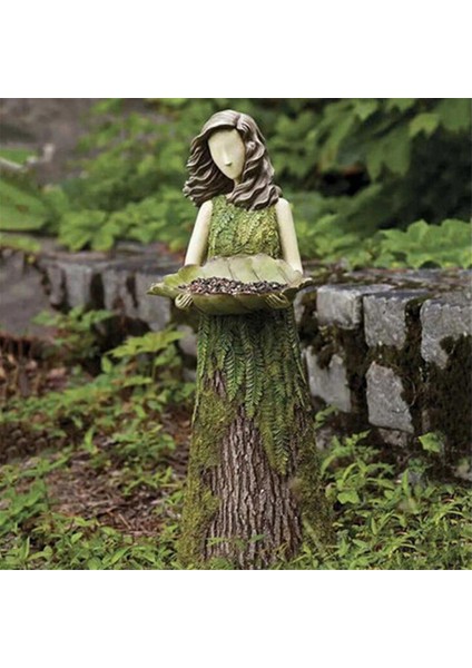 Peri masalı kız kuş besleyici bahçe heykel süsü reçine el sanatları açık bahçe heykeli (Yurt Dışından) fiyatları