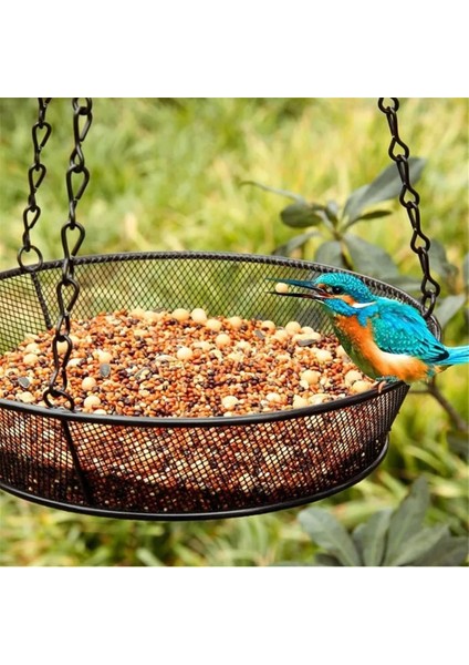 Asma Kuş Besleyici, 7.5 Inç Metal Örgü Platform Besleyicileri Yabani Kuş Besleyici Tepsisi Metal Örgü Tohumu Tepsisi (Yurt Dışından) modelleri