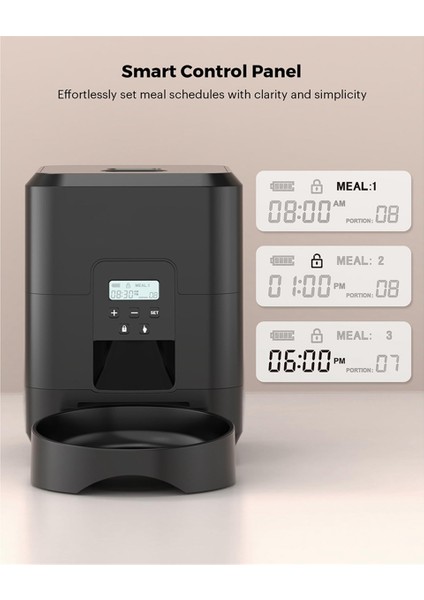 Otomatik Kedi Besleyici 2L Kediler ve Köpekler İçin Otomatik Evcil Hayvan Besleyicileri Kuru Gıda Zamanlı Kedi Besleyicileri (ABD) için Kedi Yemek Dağıtıcısı, B (Yurt Dışından)