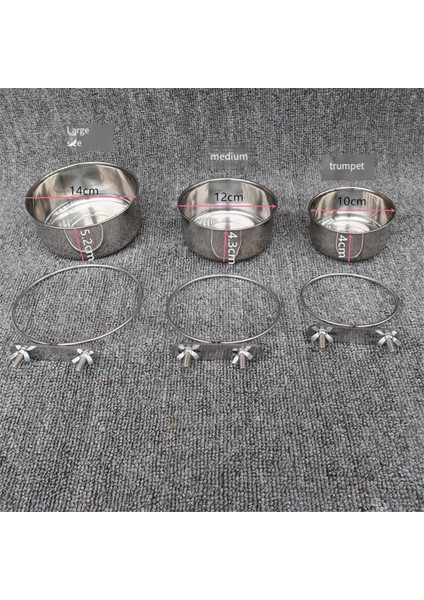 Kuş Besleyici Parrot Paslanmaz Çelik Gıda Kasesi Su geçirmez Bahçe Asılı Yabani Kuş Besleyici Kuş Aksesuarları, Tek Vida (Yurt Dışından) modelleri