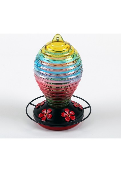 Renkli Kuş Waterer Kuş Besleyici Anti-Sanat Vitray Besleyici Açık hava asma için uygun (Yurt Dışından)
