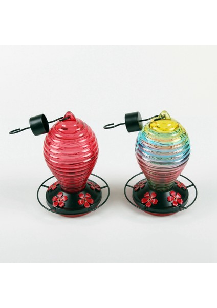 Renkli Kuş Waterer Kuş Besleyici Anti-Sanat Vitray Besleyici Açık hava asma için uygun (Yurt Dışından) indirimleri