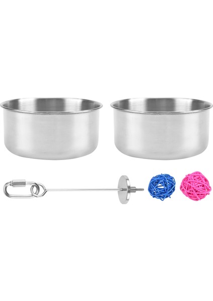 5 Pack Paslanmaz Çelik Kuş Besleyici Set Besleme Besleme Bardakları Gıda Su Kaseleri Kuş Yemek Tutucu Kafesler Için Küçük Hayvanlar (Yurt Dışından) fiyatları