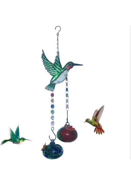 Vitray Besleyici Rüzgar Zil Kuş Su Besleyici Besleme Kuşları C C (Yurt Dışından) fırsatları
