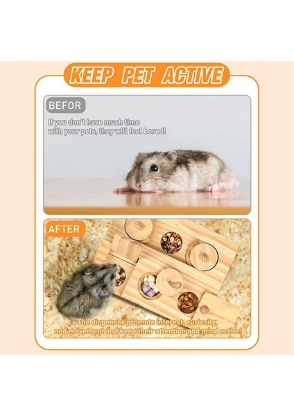 Guinea Pig Yoş Oyuncak Oyuncaklar 6 Içinde 1 Ahşap Oyuncak Gine Domuz Eğitim Eğitim Interaktif Gizle Küçük Hayvan Için Oyuncaklar (Yurt Dışından) fırsatları