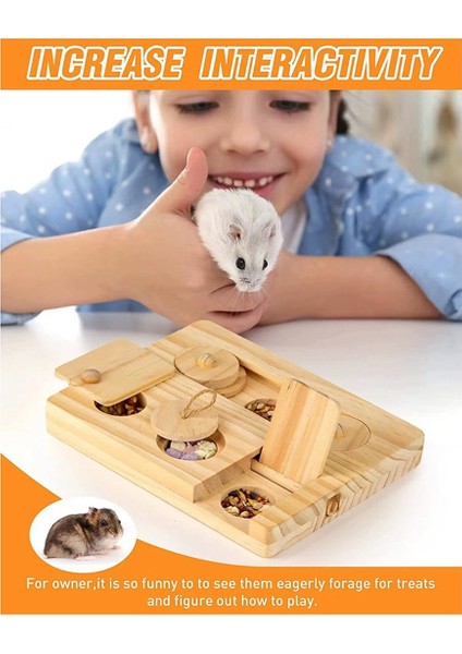 Guinea Pig Yoş Oyuncak Oyuncaklar 6 Içinde 1 Ahşap Oyuncak Gine Domuz Eğitim Eğitim Interaktif Gizle Küçük Hayvan Için Oyuncaklar (Yurt Dışından) indirimleri