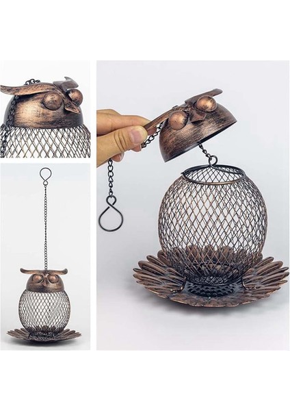 Açık bahçe vahşi kuş besleyici asılı kuş besleyicileri, metal örgü vahşi kuş besleyici dışarıdan bahçe avlusu dekor (Yurt Dışından) indirimleri