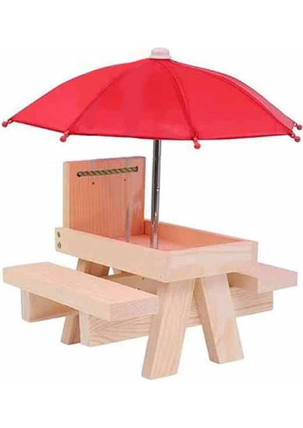 Sincap Besleyici Piknik Masası Şemsiye, Ahşap Sincap Besleyicileri Dışarı, Sevimli Sincap Besleyici+Katı Yapı B (Yurt Dışından) fiyatları