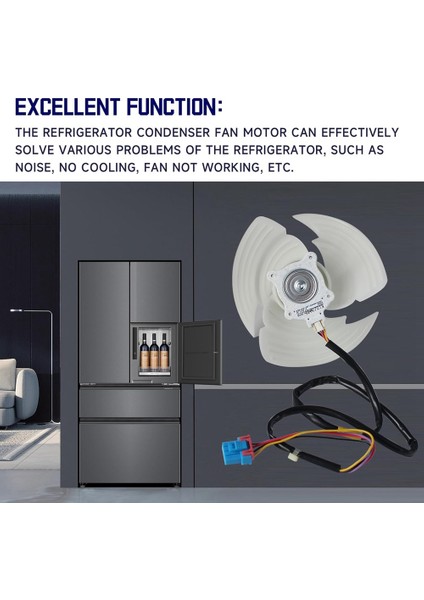EAU63103301 Lg Buzdolabı Kondansatör Fanı Motoru Montajı AP6235485 4509126 Dc 12V 1A 4-Pin'i Değiştirir (Yurt Dışından) fiyatları