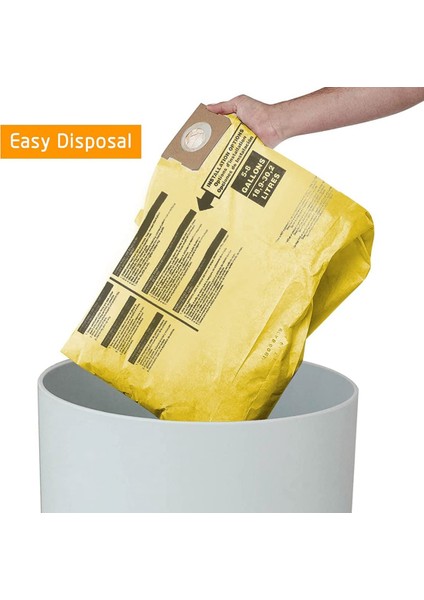 5 Paket Vakum Toz Filtre Torbaları 5-8 Galon Dükkanı Vac Islak Kuru Vakum Süpürgeleri, 90661 906-61 9066100 90671 9067100, Vb. (Yurt Dışından) indirimleri