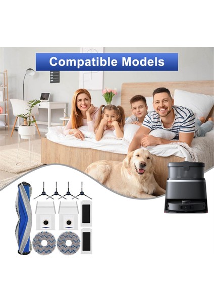 Yedı M12 Pro+ Vakum Süpürge Yedek Parça Kitleri, Ön Anta Kılıf Silindir Fırçası Yan Fırçalar Paspas Toz Torbası Için Yedek Parçalar (Yurt Dışından) fırsatları