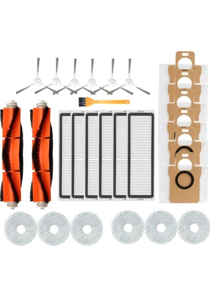 Xiaomi Mijia Için Aksesuar Kiti Omni 2 /C102CN Dreame S10+ Vakum Süpürücü Ana Yan Fırça Filtre Paspas Pad Toz Çantası (Yurt Dışından)