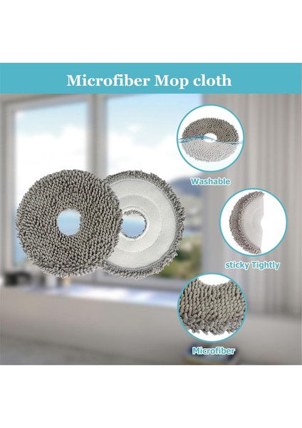 Dreametech L10S Ultra / L10 Ultra Robot Vakum Aksesuarları Ana Yan Fırça Hepa Filtre Mop Bezi Yedek Parçalar (Yurt Dışından) fırsatları