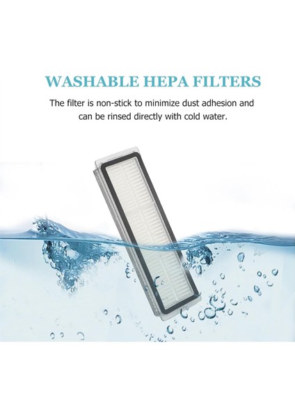 Dreametech L10S Ultra / L10 Ultra Robot Vakum Aksesuarları Ana Yan Fırça Hepa Filtre Mop Bezi Yedek Parçalar (Yurt Dışından) indirimleri