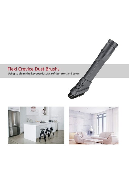 4 Paket Değiştirme Ekleri Araçlar Kiti Dyson V6 DC35 DC44 DC58 Ekler Ev Temizleme Araçları Fırça (Yurt Dışından) modelleri