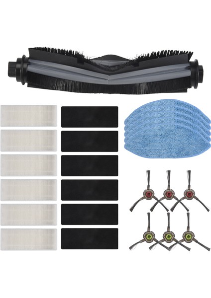 Ecovacs Deebot Ozmo U2 DGN22 U2 U2 Pro Robot Vakum Temizleyici Yan Fırça Ana Fırça Filtre Mop Aksesuarları Değiştirme (Yurt Dışından) modelleri