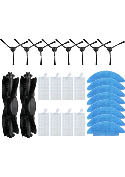 Cecotec Conga Ebedi Max X-Treme / Ultimate / Titanyum / Hayati Ana Yan Fırça Filtre Paspas Parçaları Aksesuarları (Yurt Dışından)