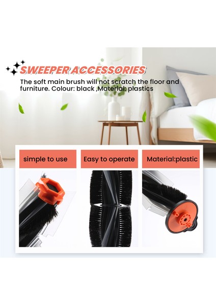 3pcs Için Neato Botvac D Serisi Yedek D3 D4 D5 D6 D7 Robot Vakum Süpürge Parçaları Ana Fırça Aksesuar Kiti (Yurt Dışından) indirimleri