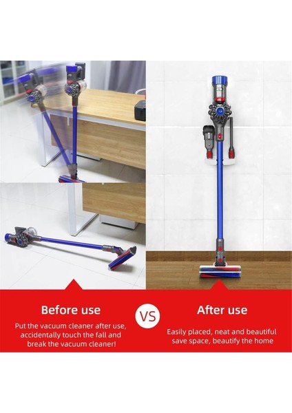 Vakum Duvar Montaj Braketi Evrensel Vakum Stand Tutucu Dyson V8 V7 V6/xiaomi/midea/shark Vakum Temizleyici Beyaz, B (Yurt Dışından) fiyatları
