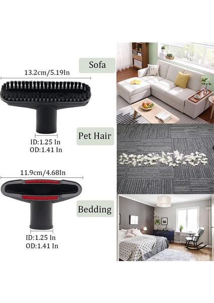 1 1/4inch Vakum Aksesuarları ve Ataşmanları, Ev Temizliği Vakum Fırçası Ataşman Nozeti Esnek Çatlak Aracı (Yurt Dışından) indirimleri