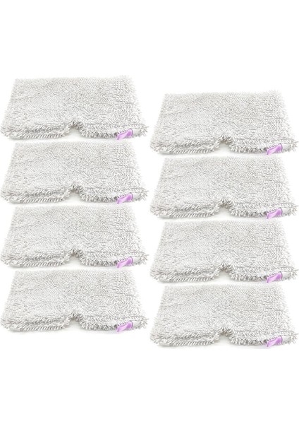 8pcs Değiştirme Köpekbalığı S3501S3901 S3550 S3601 Serisi Steam Pocket Mop Pads Makinesi Yıkanabilir (Yurt Dışından)