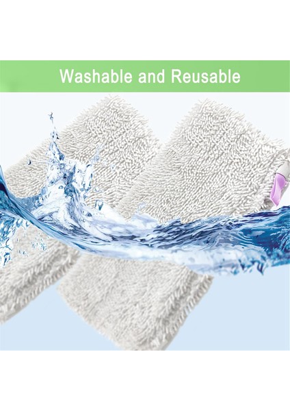 8pcs Değiştirme Köpekbalığı S3501S3901 S3550 S3601 Serisi Steam Pocket Mop Pads Makinesi Yıkanabilir (Yurt Dışından) fiyatları