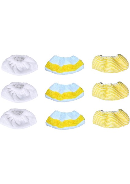 9pcs Buharlı Paspas Bezleri Karcher Easyfix Sc2 Sc3 Sc4 Sc5 Elektrikli Süpürge Parçaları Mikrofiber Temizleme Pedi (Yurt Dışından)