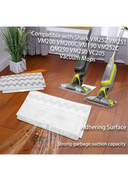Köpekbalığı Vacmop VM252 VM250 VM200 VM190 Yedek Vakum Mop Pedleri (Yurt Dışından) indirimleri
