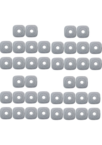 40pcs zeminler paspas bez pedleri joybos paspas sıkma paspas otomatik ayırma döner temizlik zeminler paspas bezi bez (Yurt Dışından)