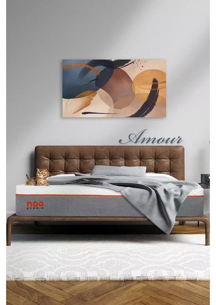 Amour Yıkanabilir Kılıf Visco Jel Paket Yaylı Yatak