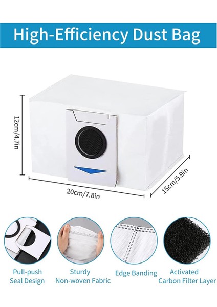 Ecovacs Deebot T20 Omnı / X1 Omnı / X1 E Omnı, Toz Torgs, Mop Kumaşları, Robot Vakum Süpürge Parçaları Için Aksesuar Seti (Yurt Dışından) fiyatları