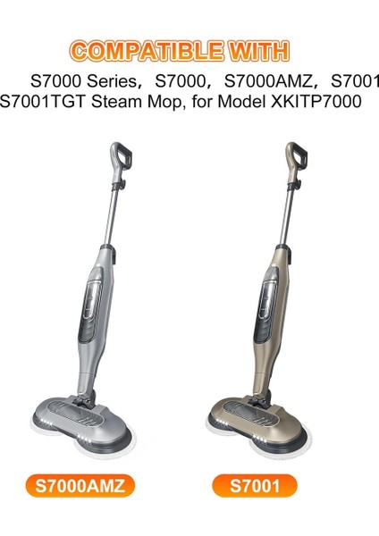 6 Paket S7000 Steam Mop Padleri Köpekbalığı S7000AMZ S7001 S7001TGT S7000 Serisi Steam Mop, Mikrofiber (Yurt Dışından) modelleri