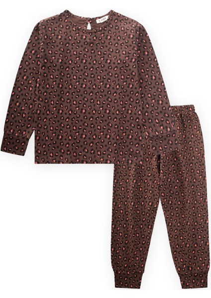 Pijama Takım 3-12 Yaş Kahverengi