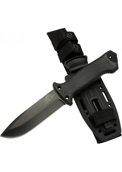 Tiger Tactical Htm 3321 A Siyah Outdoor / Survival Bıçak 27CM - Kauçuk Sap, Kılıflı, Kutulu