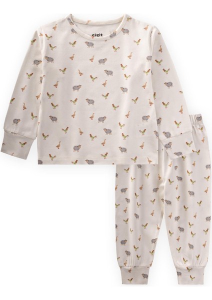 Pijama Takım 1-5 Yaş Karışık Hayvan Desen