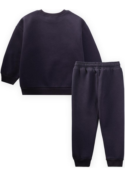 Basic Karyoka Detaylı Sweatshirt Takım 3-8 Yaş K Lacivert fiyatları