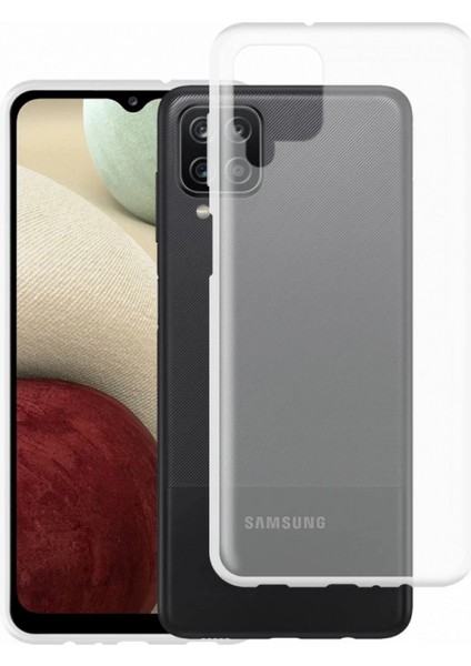 Samsung Galaxy A12 Kılıf Lüx Şeffaf Silikon