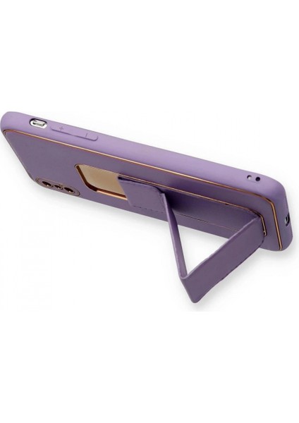 iPhone Xs Max Kılıf Coco Deri Standlı Kapak - Koyu Lila modelleri