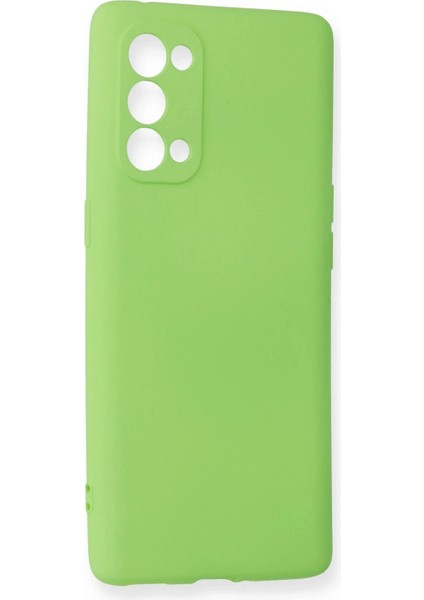 Oppo Reno 5 Pro Kılıf First Silikon - Yeşil