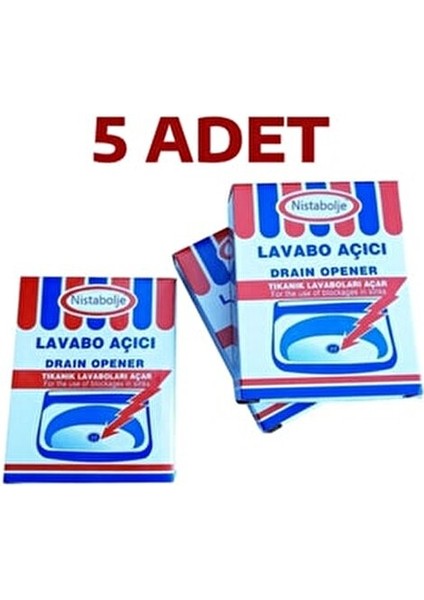 Lavabo Açıcı 70 gr x 5 Paket Mavi Plastik Tıkanıklık Açıcı Ürün fiyatları