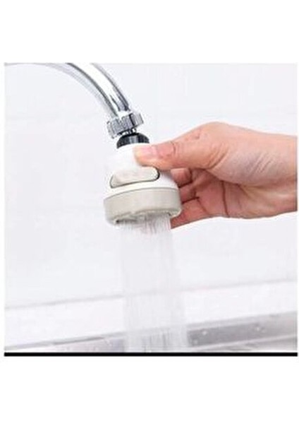 3 Fonksiyonlu Mutfak Musluk Ucu Su Tasarruflu Beyaz Renk Oynar Başlıklı modelleri