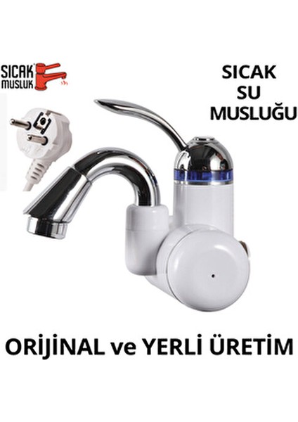 Su Isıtıcı Musluk Aç - Kapa Özelliği ile Güvenli Kullanım 2 Yıl Garanti