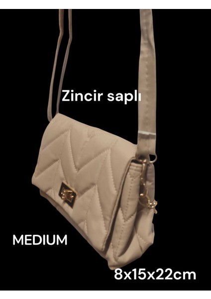 Omuz Askılı Zincir Saplı Kilitli Kapaklı Kapitone Desenli Çantası fiyatları