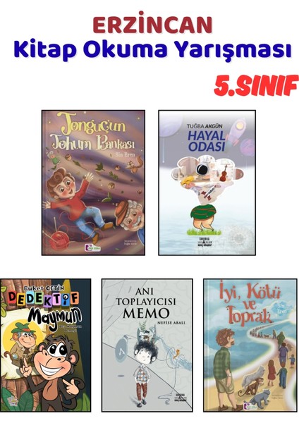 Erzincan Kitap Okuma Yarışması 5.sınıf Kitapları, 5 Kitap Set, 5.sınıf Masal Öykü