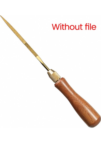 3x Ahşap Dosya Tutma Ahşap Kulplar Küçük Dosyalar Için Pirinç Kolet Chuck ile Aksesuarlar Dıy (Yurt Dışından) fiyatları