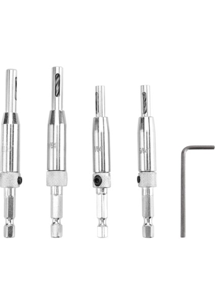 Merkez Matkap Bit Seti 5 Pcs Kendi Kendini Merkezleme Menteşe Tapper Çekirdek Matkap Bit Seti Ahşap Işleme Kapı Pencere Matkap Bitleri (Yurt Dışından)